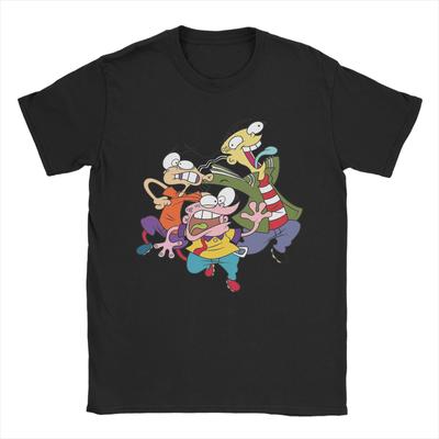 Novelty Ed Edd N Eddy T-Shirts for Men Round Neck Cotton T Shirt  Short Sleeve Tees Plus Size Clothes