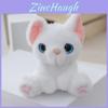 Adorable Realistic Cat Plush Keychain Soft Cartoon Stuffed Animal Doll For Bags