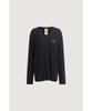 LUCKY CHOUETTE U Neck Loose Fit Long Sleeve T-Shirt (Black) Lftx25465Bkx