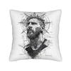 Football Messis Pillowcase Soft Fabric Cushion Cover Gift  Throw Pillow Case Cover Home Zippered Xcm