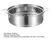 Lower Cooking Long-lasting Durable Food Grade Stainless Steel Buns Steamer Vegetable Steamer