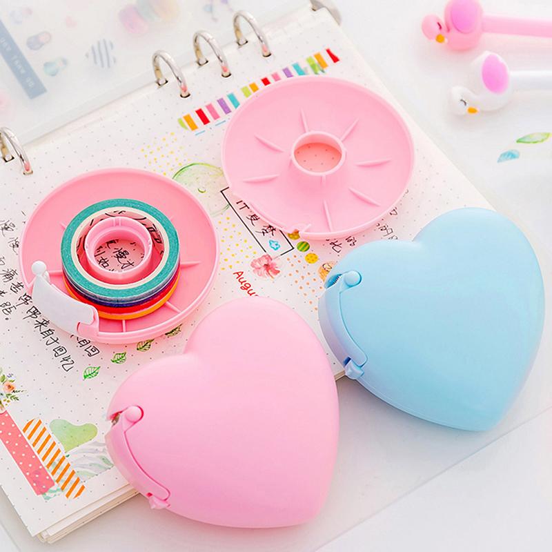 1Pc Donut Heart-Shaped Tape Dispenser Cutter For Eyelash Extension Tape