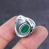 Emerald(Simulated) Gemstone Handmade 925 Sterling Silver Jewelry Ring S.8 L0W30