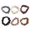 Silk Like Hair Rope Hair Bun Scrunchies Elastic Hair Rope Big Hair Scrunchy HairBands Female Accessories