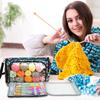 Knitting Yarn Organizer Multifunctional Crochet Yarn Tote Bag Oxford Cloth Knitting Project Storage Bag for Thread Sewing Tools