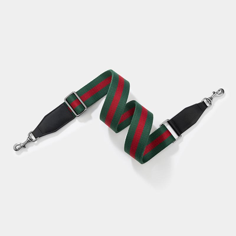 Versatile Single Shoulder Crossbody Bag Strap: Red-Blue Wide Design with Adjustable Red-Green Webbing