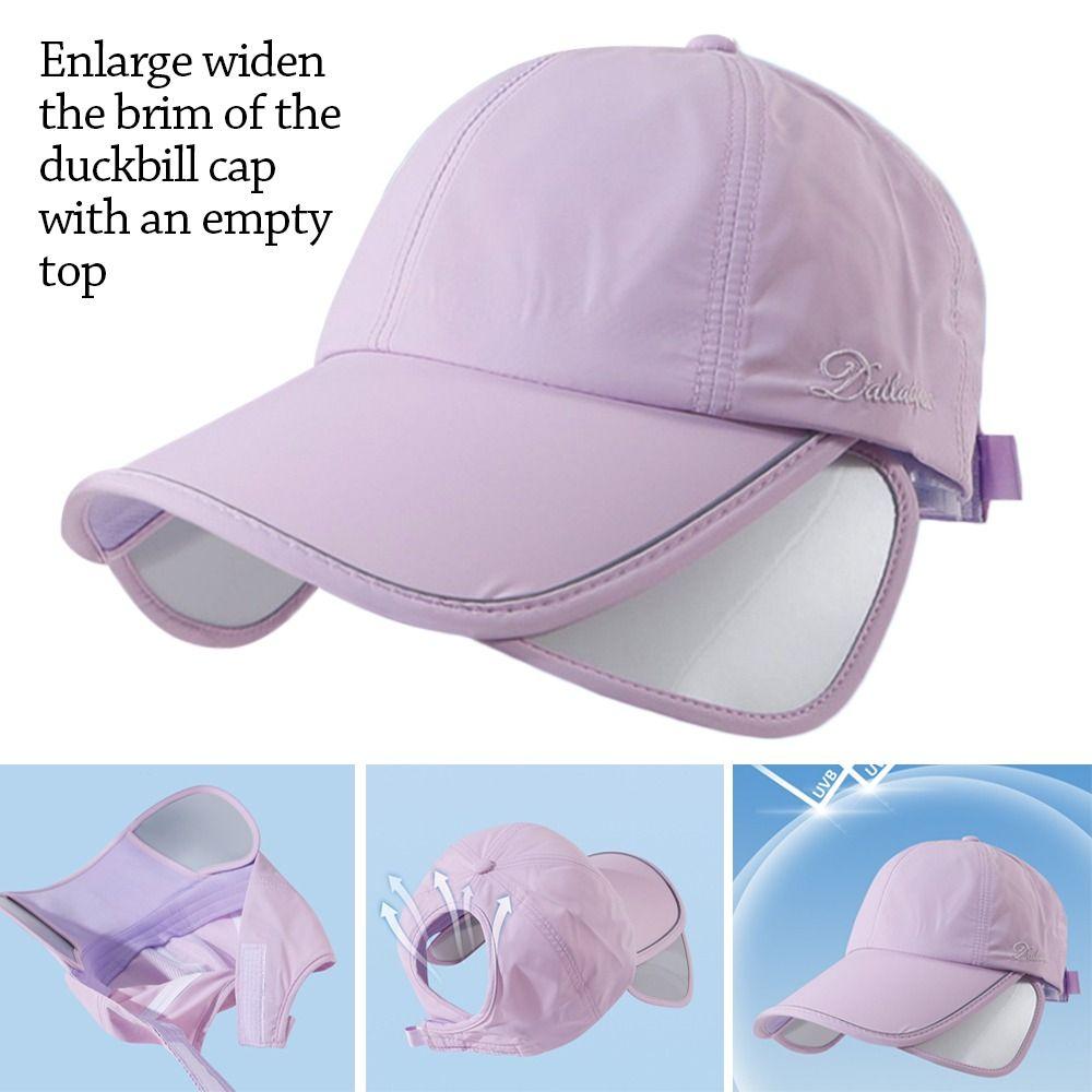 UV Protection Sun Hat Wide Brim Beach Hat Summer Visor  Running