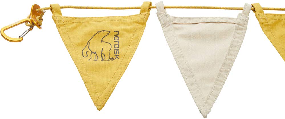 NORDISK Outdoor Camping Flag Line 2 Pieces Mustard Longest 270cm Genuine 148092 Tent/Tarp 2.5mm [Japanese Product]