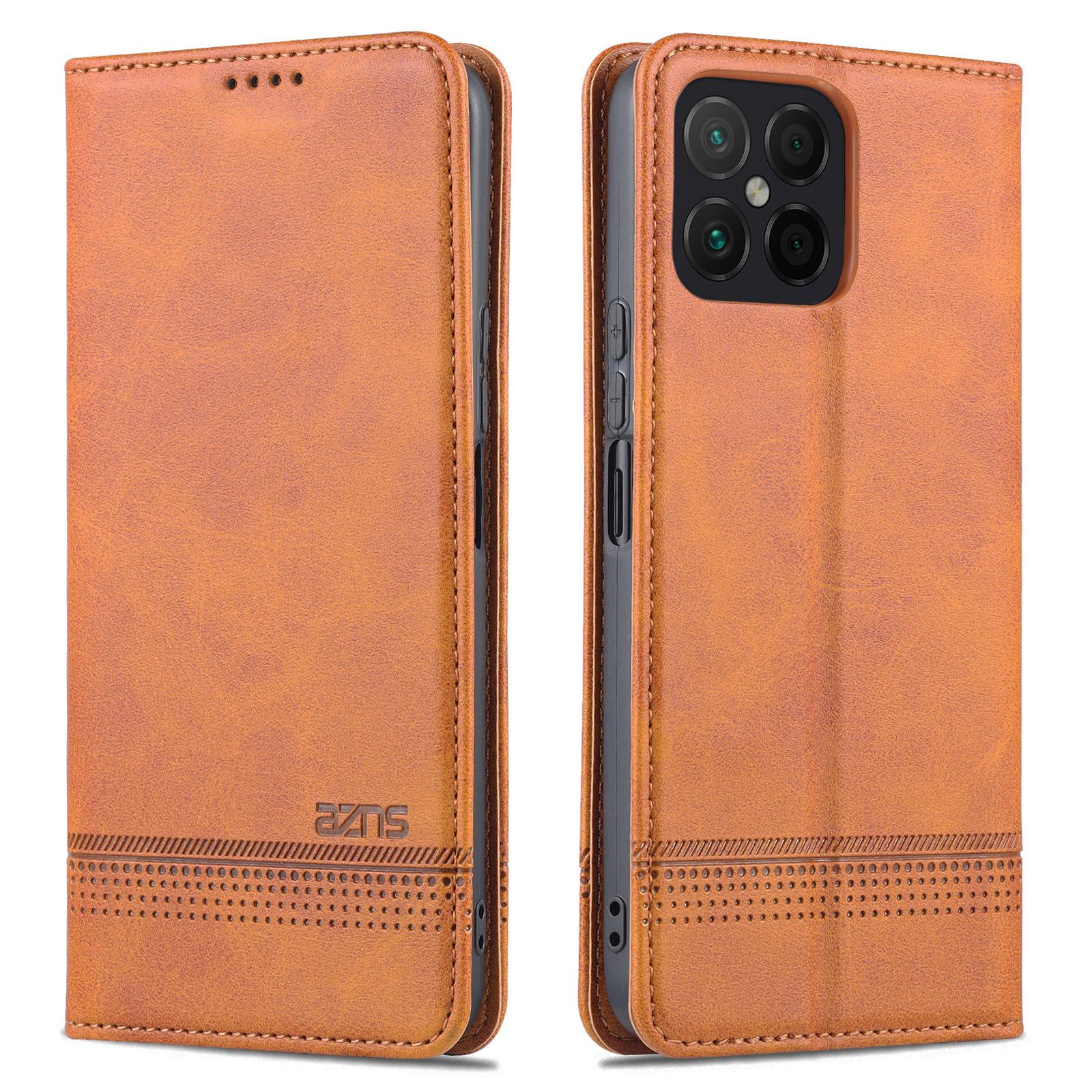 

Роскошный магнитный адсорбционный чехол из искусственной кожи для Huawei Honor X8 (4G 6.7 ) Защитный чехол с откидной крышкой Fundas Coque for Huawei Honor X8&Only Case