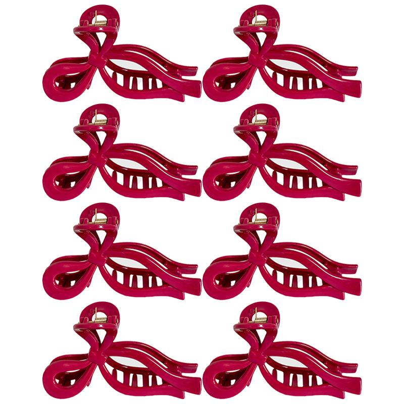 Solid Color Elastic Soft Silicone Hair Clip Fashionable and Elegant Shark Clip Hair Accessories