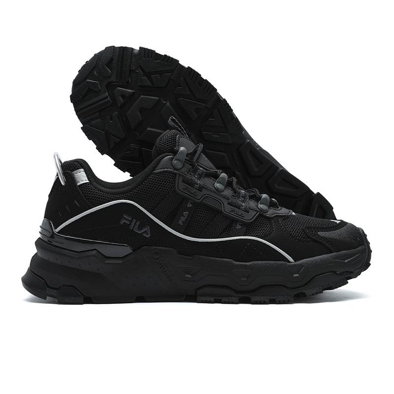 Fila Trek Retro Classic Comfortable Versatile Durable Low-Top Lifestyle Casual Shoes Women Sneaker Black F12W422115FBK