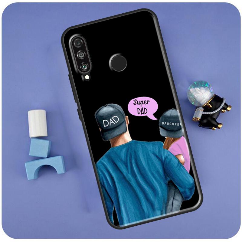Super Dad Mom Baby Girl Twin For Huawei Nova 11 Pro 9 10 SE 7i 8i 11i 12i Y60 Y61 Y70 Y72 Y73 Y90 Y91 P30 P40 Lite Case