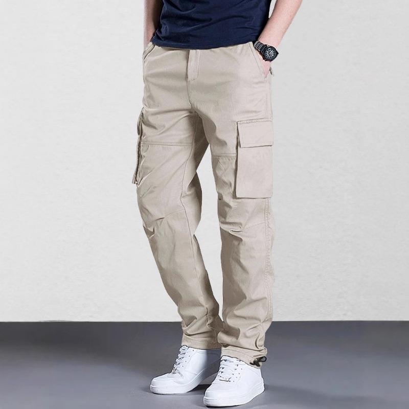 Casual overalls men's spring and summer new retro straight-leg pants versatile trousers