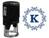 Printtoo Self Inking Office Stationary Octagon Celtic Swirl Frame Alphabet K Monogram R-40 Rubber