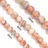 Natural Stone Beads 6 8 10mm Red Web Round Loose Spacer Beads For Jewelry Making DIY Handmade Bracelets Necklace Accessories