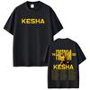 Summer Hot Singer Kesha Freedom Tour 2026 Print Tshirt Unisex Unisex Fashion Oversized Tshirt Hip Hop Casual Streetwear Tshirt