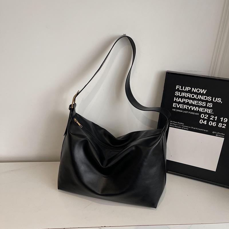 Casual Fashion Shoulder Bag Large Bag Winter New Minimalist Bag Women's Simple Large-capacity Bag