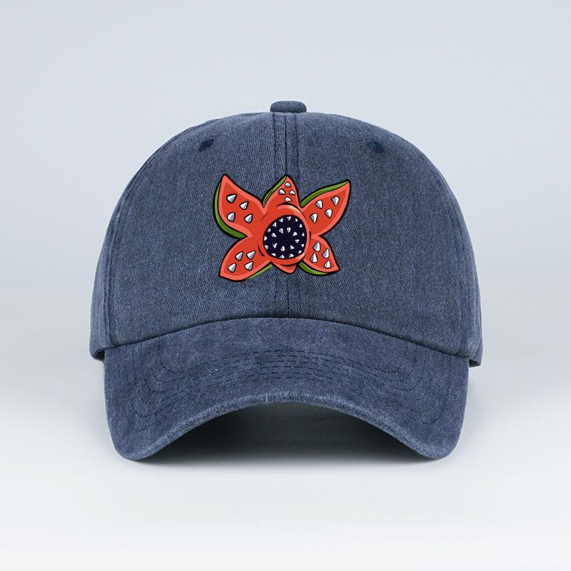 FantasyColored Floral Print Washed Baseball Cap Soft Comfortable Lightweight Breathable Playful Colorful FashionForward U