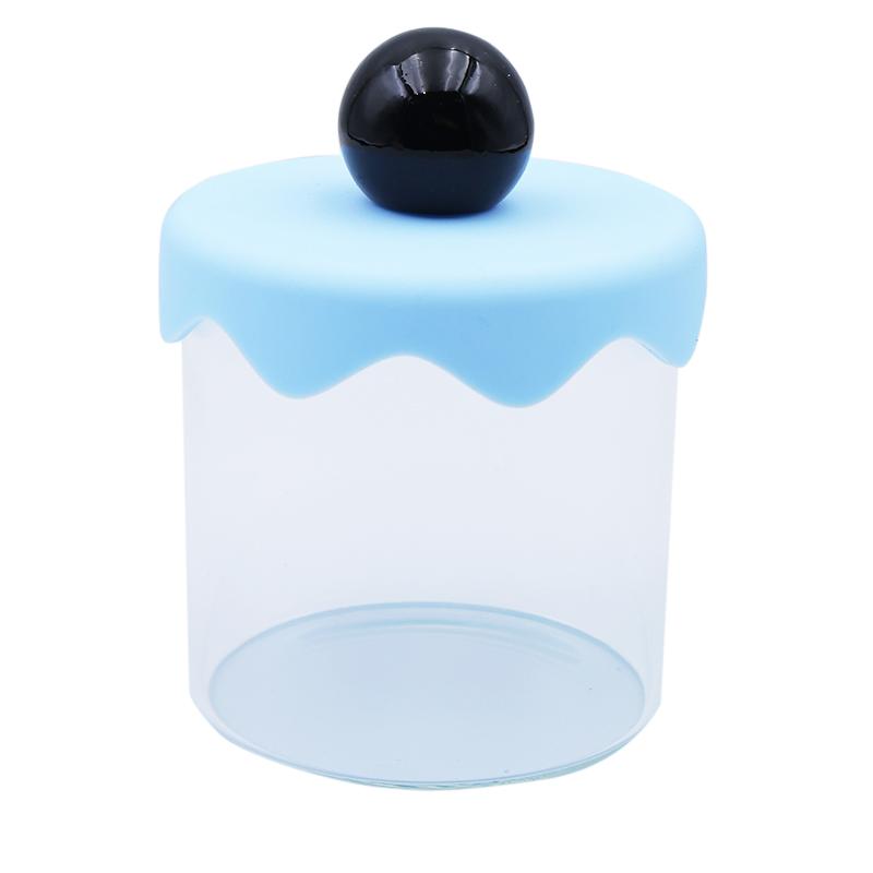 

Прозрачный стеклянный контейнер для хранения Пластиковая крышка Коробка для хранения ватных палочек Банка для хранения сухофруктов Банка для снятия макияжа с ватными палочками