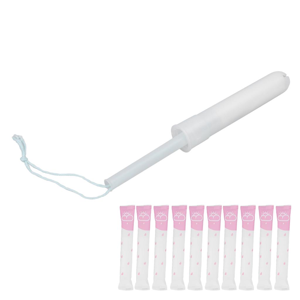 10pcs Vaginal Serum Applicator Feminine Care Disposable Cotton Tube Accessory for Vaginal Tightening Gel