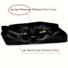 Comforter Cartoon Black Cat Pupil 3D Printed Bedding Set Cute Animal Style Luxury Soft Comfortable Home Polyester