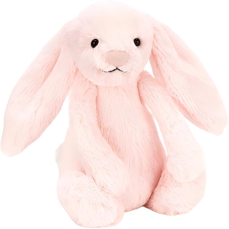 JELLYCAT Bonnie Rabbit series shy bunny rattle pink N cute vocalisation doll plush doll sitting height 18cm high