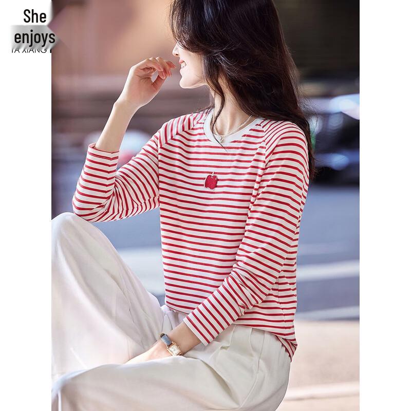 Women s Striped Long Sleeve T-Shirt M