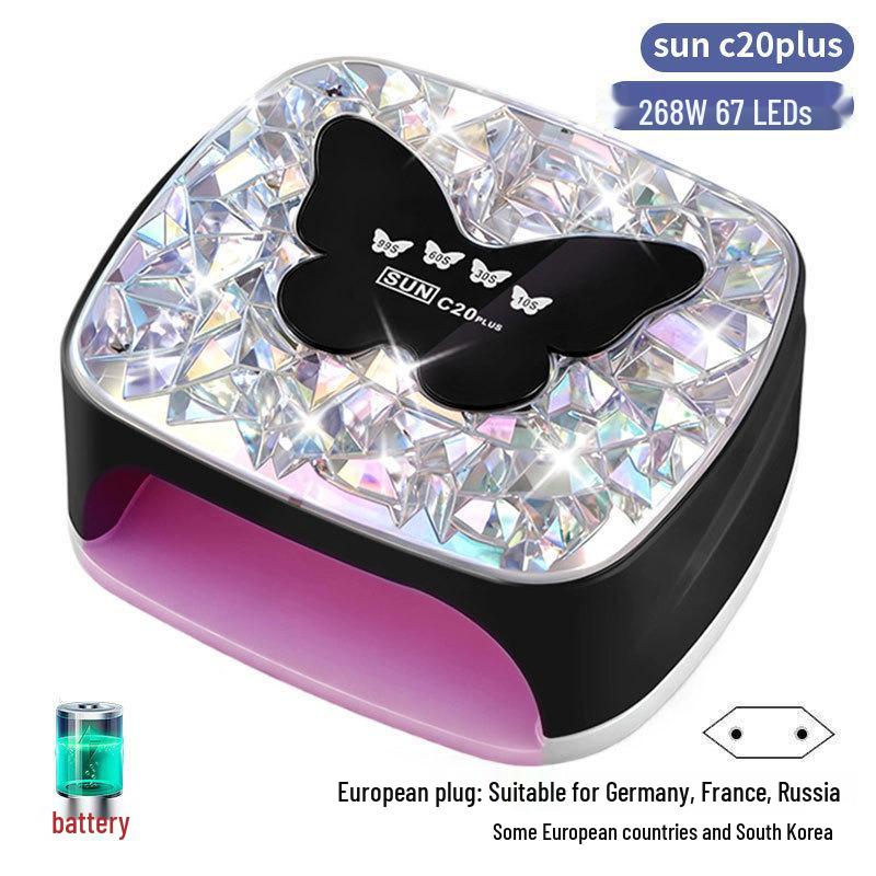 256W High Power UV/LED Dual Light Nail Curing Lamp