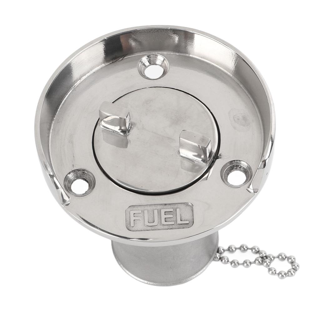 1.5in Boat Deck Filler with Cap Fill Gas Fuel Diesel Stainless Steel for Marine Yachts Caravans RVs Trucks Trailers