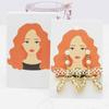 6*9cm 50pc Beauty Head Jewelry Package Card Paper Necklace Earring Display Tag Card Longer Earring Holder Card  Jewelry Package