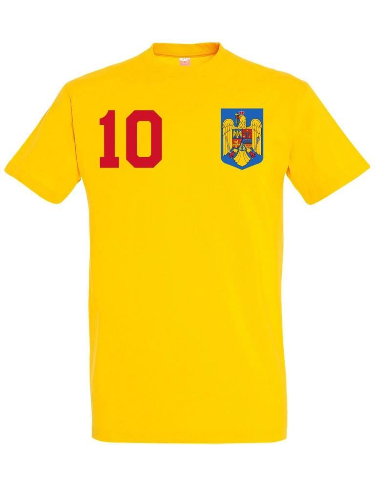Youth Designz Men's T-Shirt Romania with DESIRED NAME + NUMBER Jersey European Cup Fun