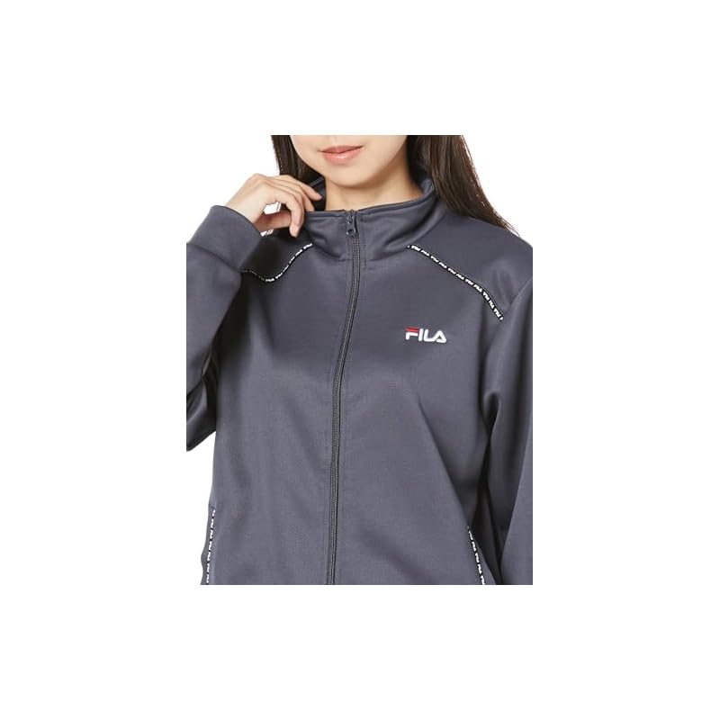 [Fila] Activewear Logo Piping Track Jacket 443620 Women's CGY M