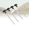 4PCS Camping Tent Pegs Stainless Steel T Shaped Screw in Stakes Ground Anchors for Outdoor Canopy Awning Shed