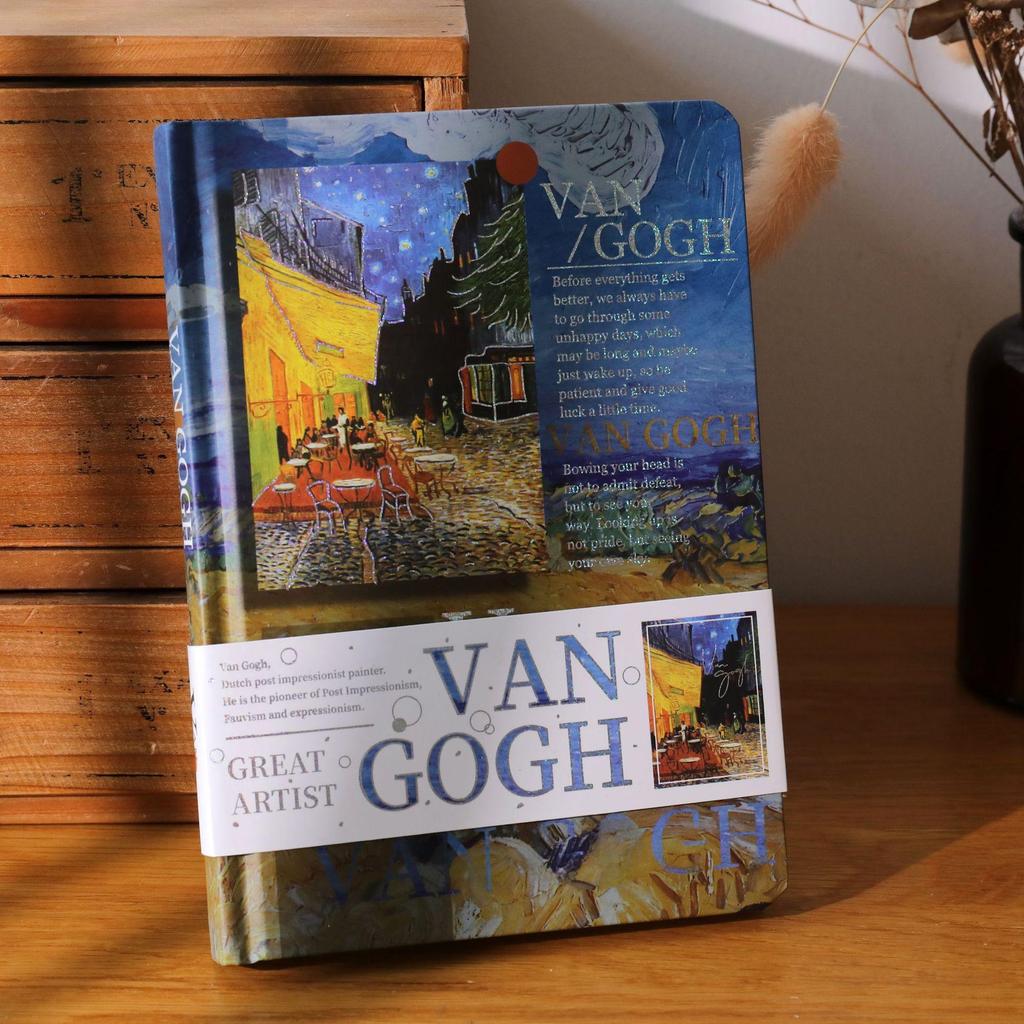 Van Gogh & Monet Art Notebook Gift Set – Creative Retro Oil Painting Design for Students