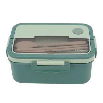 1500 ml Obedový box Tepelne odolný plastový Bento box Prenosné nádoby na obed so paličkami a lyžičkou pre študentov