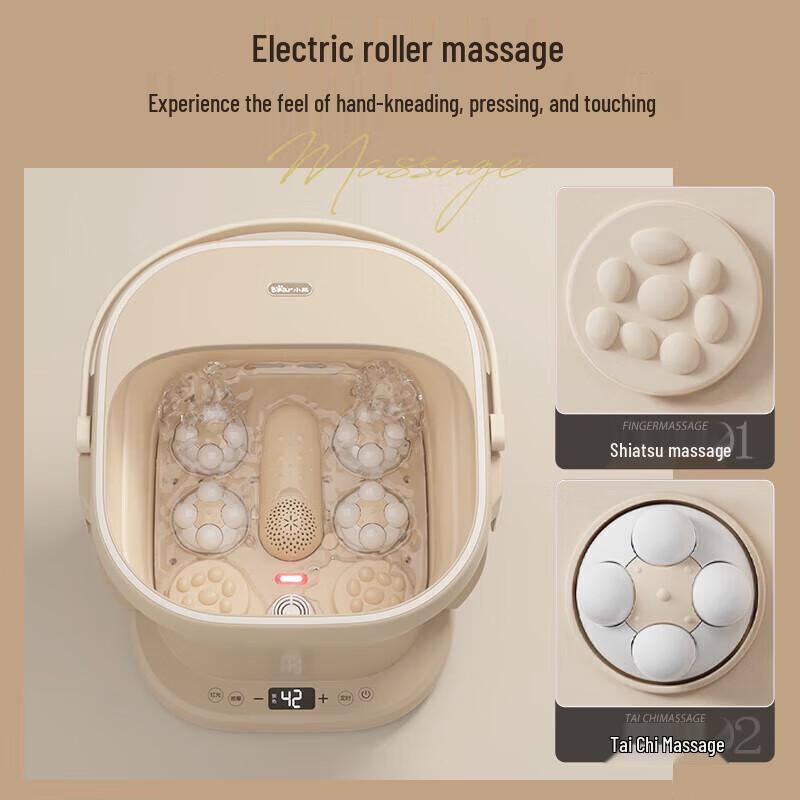 Bear Smart Foldable Electric Foot Massager and Foot Bath Tub