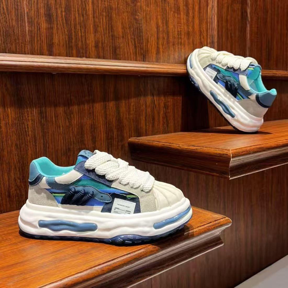 

Летние новые модные мужские кроссовки Dad Sneakers средней высоты с сетчатой подошвой Dad, кроссовки с увеличенной высотой - универсальная и удобная повседневная спортивная обувь 44