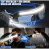 Rechargeable LED Headlamp Glasses, Safety Glasses with Light, 5 Modes USB-C Rechargeable Head Light for Running Camping Fishing Cycling Repair Work