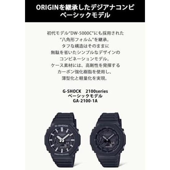 Orologio da polso Casio G-Shock prodotto originale domestico carbon core guard GA-2100-1A1JF da uomo nero