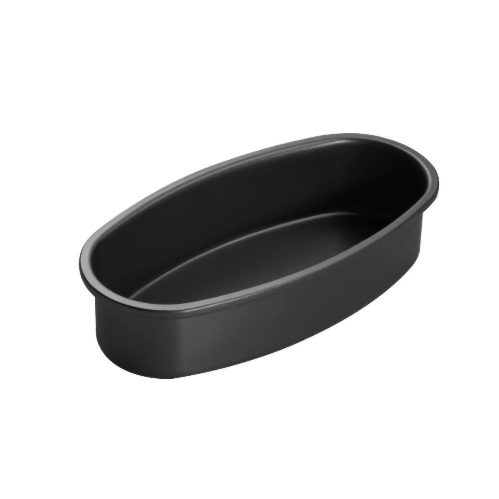 Baking Tool Bread Pan Black Cheese Baking Tray Convenient Oval Shape Cake Pan For Baking