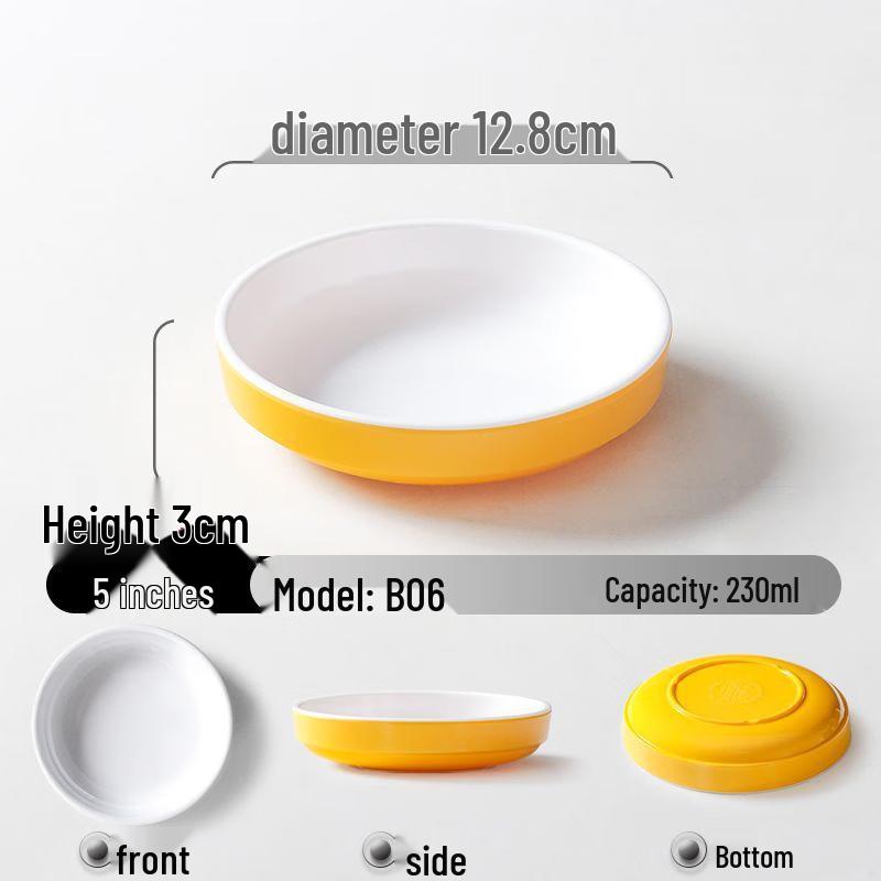 He Er Li 10-Pack Commercial Melamine Rice Bowl