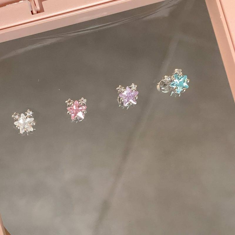 Trendy Shiny Star Earrings for Women with Ear Bone Studs Great for Gifting and Events