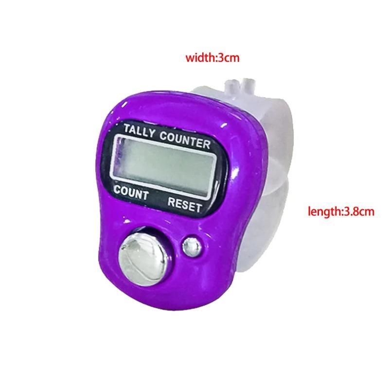 Mini Household Counter LED Digital Display Finger Ring Counting Tool Portable Handheld Button Tally Counter Compact Home Daily