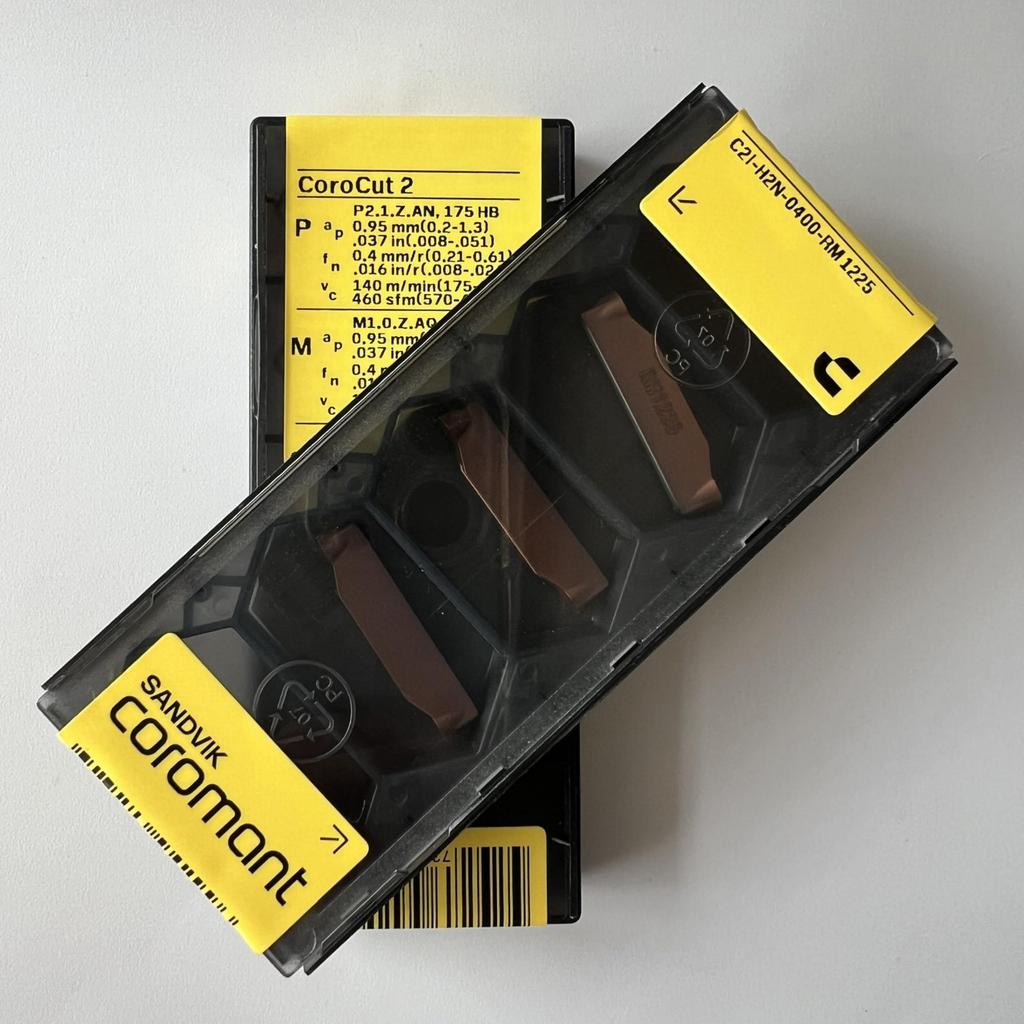 Sandvik / C2I-H2N-0400-RM 1225 / Original Swedish Hard Alloy Blade 5 Pcs