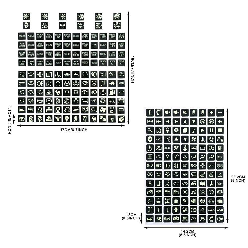 Waterproof Car Sticker Circuit Decal Glow-in-the-dark Sticker  Interior