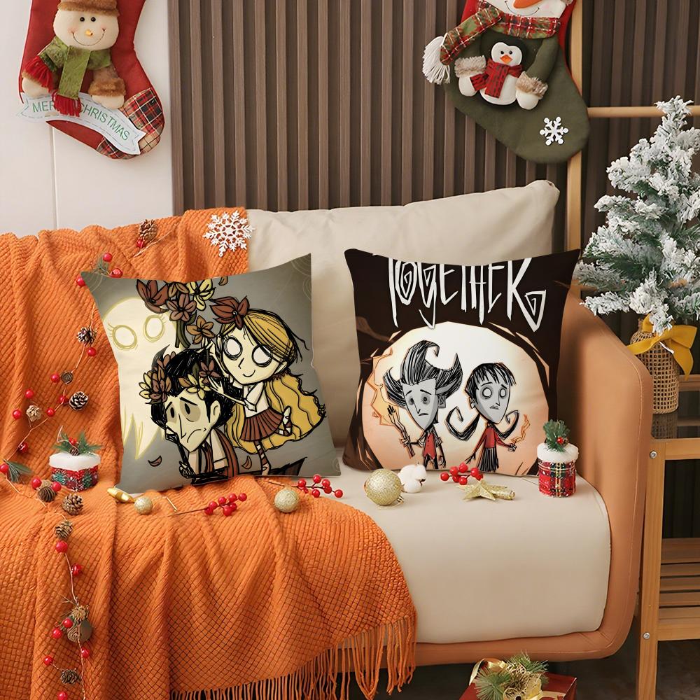 Hot-Game Dont Starve Art For Game Pillow Case Pattern Printed Pillowcase for Living Room Sofa Cushion Cover & Bedroom Decor