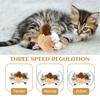 Interactive Cat Toys USB Rechargeable Simulation Chirping Flapping Sparrow Bird Touch Activated Plush Toys with Remote Control