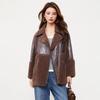Women's Luxury Shearling Wool Coat