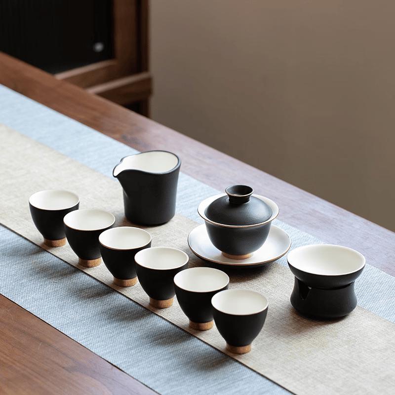 Minimalist Ceramic Kung Fu Tea Set