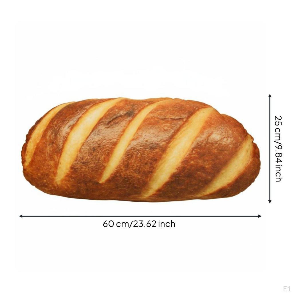 Realistic French Bread Shaped Cushion Funny Gift Soft and Comfortable for Culinary